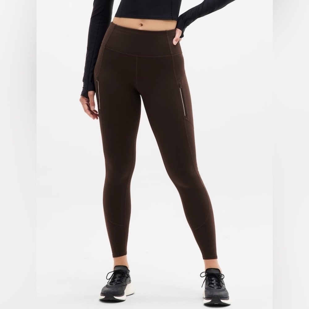 NWT Athleta Rainier Truffle Tight Size L/T.